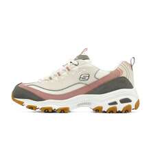Skechers Sepatu Sneakers Kasual Wanita D'LITES Classic Platform Peningkat Tinggi untuk Perjalanan Sehari-hari, Sepatu Panda, Sepatu Ayah - Kelabu tua - View 2