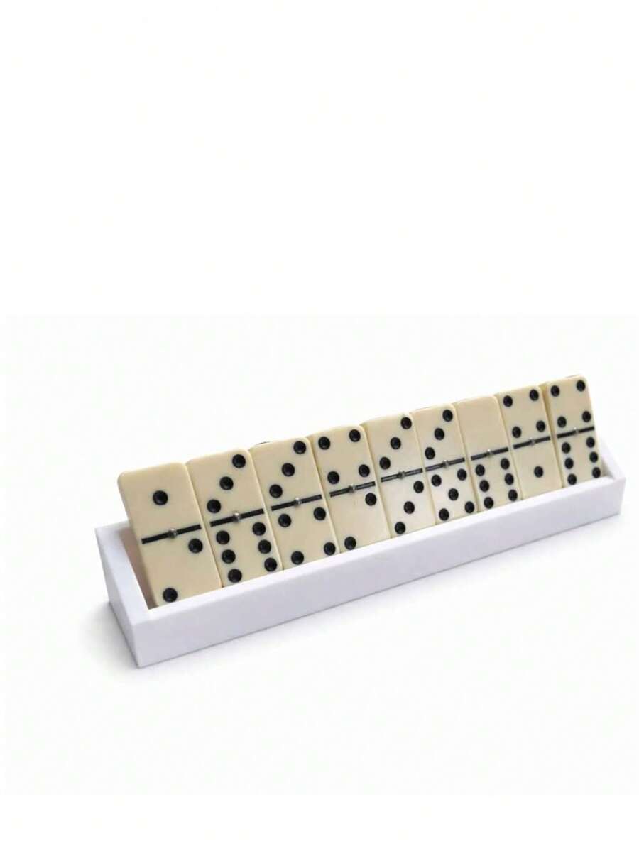 Suporte Organizador Para Dominós Porta Dominó De Mesa - Branco - Visão 1