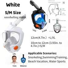 Adult Full Face Snorkel Mask - Dry Snorkel Mask, Anti-Fog Function, Leak-Proof Design, Panoramic View, Suitable For Adult Swimming, Snorkeling And Water Sports - Multicolor - View 4