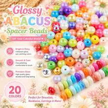 200pcs Multi-Color Natural Porcelain Abacus Beads Glass Beads DIY Jewelry Making Bracelet, Necklace Handmade Beaded Accessories Material - DIY Glass Beading - View 10