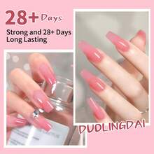 One-Piece Gel Manicure Enhancement Set, Including Sliding Nail Polish, Double-Layer Nails, And Nail Clips. Suitable For Multi-Layer Gel Manicure Sets, It Is Ideal For Beginners To Use And Allows You To Experience Doing Your Own Manicure At Home. - Multicolor - View 7