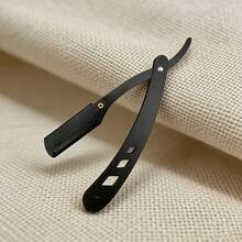 3pcs/Hair Clipper Set - Black & Gold Professional Hairdressing Scissors 3 Pieces Set, Straight Scissors + Thinning Scissors + Razor, Suitable For Home Haircutting And Salon Styling, Beginners Can Easily Create Exquisite Hairstyles, Manual Hair Trimming, Eyebrow Shaping And Face Shaving, Foldable For Home Use - Multicolor - View 2