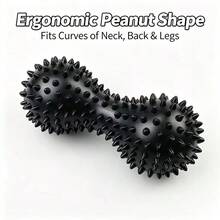 PVC Peanut Spiky Massage Acupressure Grip Ball, Spiked Fascia Yoga Ball, Inflatable Hedgehog Fitness Ball - Multicolor - View 13