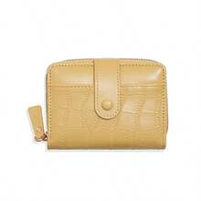 Women's Snap Button Zipper Wallet With Multiple Card Slots - Multicolor - View 13