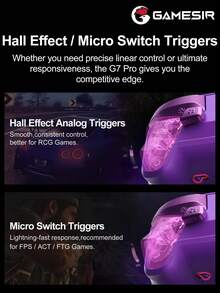 GameSir G7 Pro Gamepad Compatible With Xbox Gaming Controller For PC Steam Android Officially Licensed With Charging Station Tri-Mode Connectivity Mag-Res TMR Sticks 1000Hz Polling Rate Hall Effect Analog Triggers 6-Axis Gyroscope - View 7