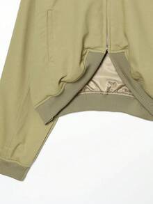 Damen-Jacken für den Frühling, kurze Bomberjacke mit Reißverschluss, leichte Damen-Jacke für Ausgehen und Lässig-Outfits, grüne Streetwear-Mäntel - Armeegrün - Übersicht 8