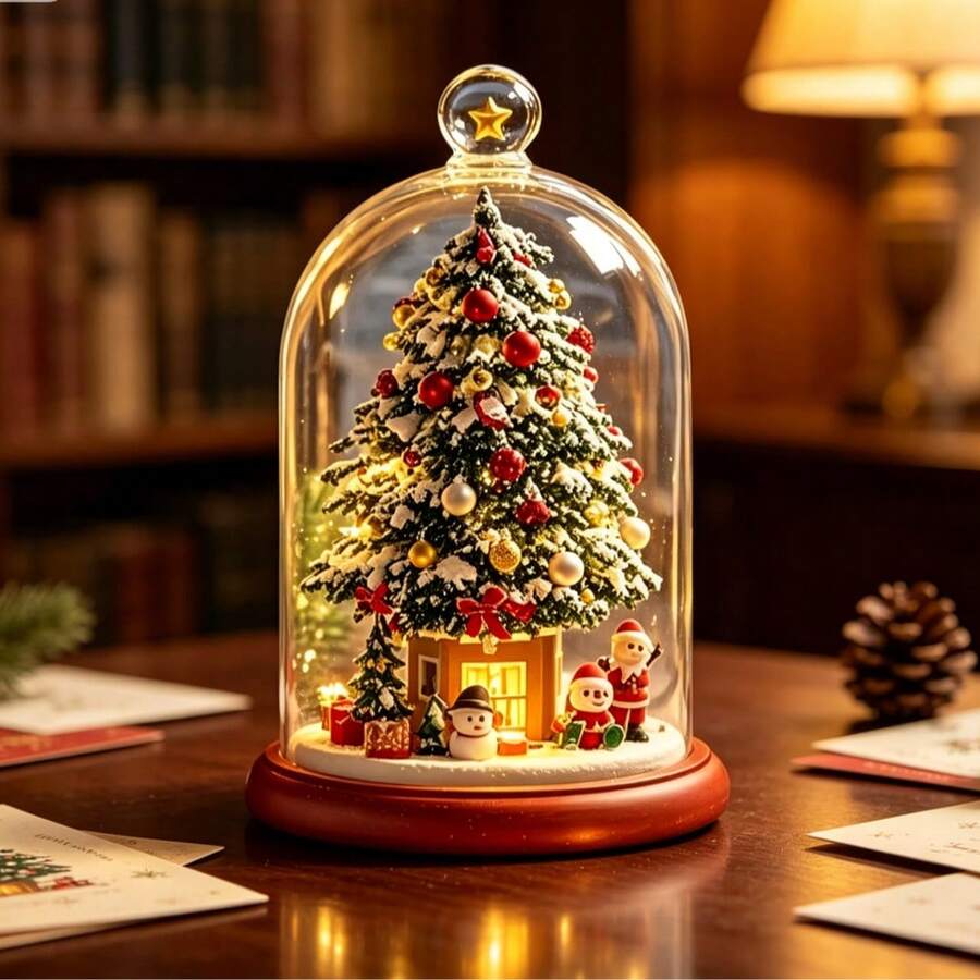 1pc Acrylic Flat Christmas Decoration, Suitable For Home, Office Or Cafe Desktop Decor - Multi-Functional Holiday Decoration For Halloween, Thanksgiving, New Year