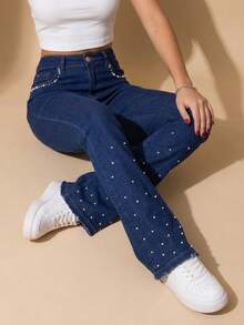 pthirillo Women Jeans - Lumina Pearls 酒吧和口袋 - 查看 8