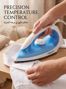 SOKANY-898A Household Electric Iron, Handheld Steam Iron, Mini Portable Design For Student Travel, Ceramic Soleplate, Suitable For Various Garments, Constant Temperature Ironing, Overheat Protection - Baby Blue - View 3