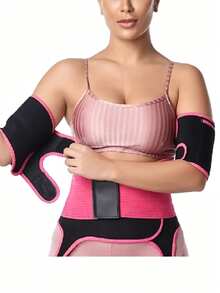 2pcs Adjustable Sauna Sweat Arm Sleeves Fitness Body Shaping Arm Guards Sports Protective Gear - Multicolor - View 3
