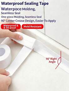 Heavy Duty Waterproof Self-Adhesive Sealing Tape, PVC Caulk Strip 3-In-1 Tape, Adhesive And Sealant, Kitchen Anti-Mold Anti-Moisture Kitchen And Bathroom Sink Gaps, Used For Sealing Bathtubs, Toilets, Etc., Suitable For Kitchen, Wall Corners, Rooms, Bathrooms, Workshops - Multicolor - View 4