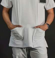 Men Lab Coats - Beyaz - Görünüm 3