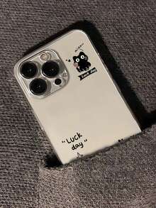 貓咪彩繪鏤空透明極簡時尚創意防摔手機保護殼，適用於 Ip 17/Ip 17pro/Ip 17promax/ IP16/11/16pro/16plus/16promax/16e/15Promax/13/14/12/XS/XR/7G/8P，適用於 Galaxy S25/S25PLUS/S25 Ultra/A16/A36/A26/A56/A50/A12/A32/A52/A72/A51/A21S/A13/A14/S24/S24PLUS/S24Ultra/S20/S23/S22/A53/S20FE/S21 - 彩色 - 查看 4