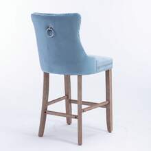Light Blue Dining Chairs - Set Of 2 - Blue and Silver - View 7