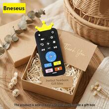 Bneseus 1pc Cartoon Remote Control Shaped Baby Teething Toy, Crown Design Silicone Sensory Soothing Toy, Soft Silicone Material Newborn Teether Toy, Suitable For Boys And Girls Halloween Gift, Small Gift To Put In Christmas Stocking - Remote-controlled Teething Toy - View 4