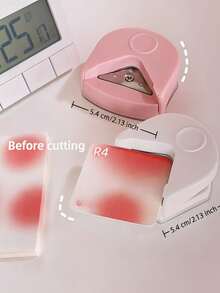 1pc R4 Corner Rounder Paper Cutter, Portable Paper Trimmer For Cards, Photos, DIY Crafts, Can Cut Straight And Rounded Corners, Suitable For Paper, Photos, Cards, School Supplies, Christmas Gifts, Stationery - Multicolor - View 2