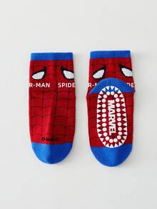 Marvel 5 Pairs Children's Spider-Man Themed Socks, Including Girls' Over-The-Knee Socks, Boys' Breathable Non-Slip Cartoon Socks And Children's Home Sports Non-Slip Floor Socks. - Multicolor - View 4