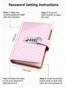 Libro de Ahorros Cifrado con Corazón para Niñas! 6 Colores Disponibles, Cerradura con Contraseña Anti-Robo, Capa Transparente para Inserción Directa de Efectivo en Dólares Estadounidenses, Almacenamiento Privado para Monedas y Billetes | Libro de Almacenamiento Colorido Estilo INS, Herramienta de Ahorro y Contabilidad, Regalo para el Cumpleaños de la Mejor Amiga, Útiles Escolares, Artículos Escolares Esenciales, Regalo del Día Nacional, Regalo de Halloween, Regalo de Navidad - Multicolor - Ver 5