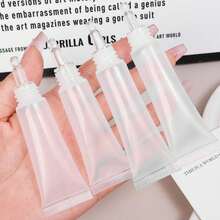 10pcs Travel Portable Squeeze Bottles, Suitable For Foundation And Lotion - 10ml/0.34oz Teardrop Shaped Mouth, Fragrance-Free Plastic Material, Hand Wash Only, Travel Bottle Set - View 4