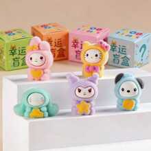 SANRIO 1pc Mystery Blind Box Decoration - Mini Colorful Resin Collectible Figurine Doll, Q-Version Design, Collectible Ornament Can Be Used As Pendant, Keychain, Gift Bag, Suitable For Home, Car, Party Decoration, Bingo Game Prize, Back To School Small Gift, Birthday, Halloween, Party Gift - A Perfect Gift, Random Packaging - Multicolor - View 6
