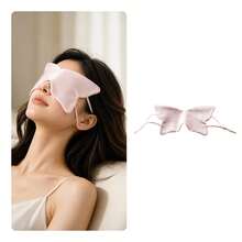 1PC Double Sided Faux Silk Satin Eye Mask Zero Pressure Butterfly Sleep Mask Light Blocking For Travel Nap - Multicolor - View 7