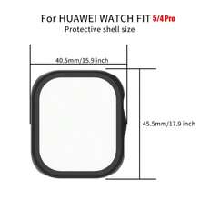 2pcs Ivory White Fit 5pro Smartwatch Tempered Glass Integrated Protective Case & Film - 2pcs Ivory White Shell Film Integrated - View 7