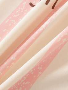 2pcs Women's Pajama Set Long Sleeve Long Pants Set, Women's Casual Printed Set - Baby Pink - View 9