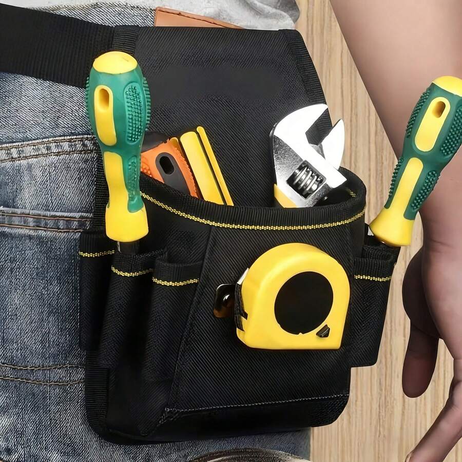 Tool Belt Set With Waist Clip, Multi-Pocket Tool Bag, Electrician, Carpenter, Men's Gardening Work Storage And Organization Set