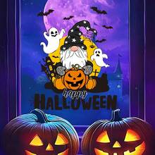 1pc Halloween Window Sticker, Reusable Static Cling Window Decal, Suitable For Home Double-Pane Sliding Glass Doors, Bedroom Floor-To-Ceiling Windows, B&B Guest Rooms, Escape Rooms, Pubs, Bars, Supermarket Display Windows, Halloween Parties, Halloween Decor Gifts - 1PC - View 2