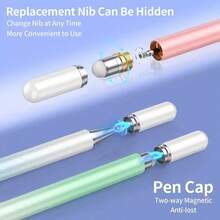Universal 2-In-1 Stylus Pen, Compatible With IOS And Android, Capacitive Drawing Pen Compatible With IPad Tablet And Smartphone - View 4