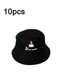 1pc Breathable Bucket Hat, Sun-Protective Customizable With Images Text Names Logos For Men And Women - Multicolor - View 22
