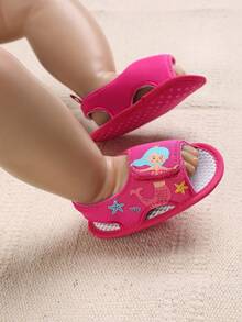 Summer Baby Sandals, 0-1 Years Old Soft Non-Slip Breathable Baby Girl Shoes - Hot Pink - View 7