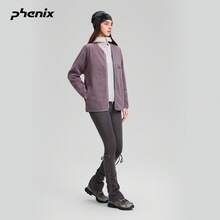 Phenix Fleece Knit V-Neck Warm Cardigan Jacket Purple Unisex - Ethereal Pink - View 5