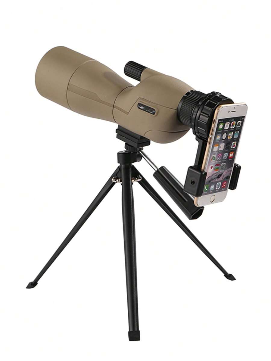 1pc Bird Watching Scope With Tripod And Phone Holder, 123-63ft 1000yd Oblique View Eyepiece, Multi-Color Options, Suitable For Bird Watching, Outdoor Hunting, Birthday Gift, Camping Use - Multicolor - View 1