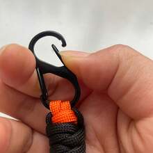 1pc/2pcs Outdoor Hand Woven Keychain Wrist Rope, Outdoor Hanging Buckle, Car Key Hanging Rope.Can Be Hang Tools Such As Knives, Key, Mini Flashlights, Scissors, Etc.Braided Lanyard Key Chain.Essential Accessories For Outdoor Use - Burnt Orange - View 5