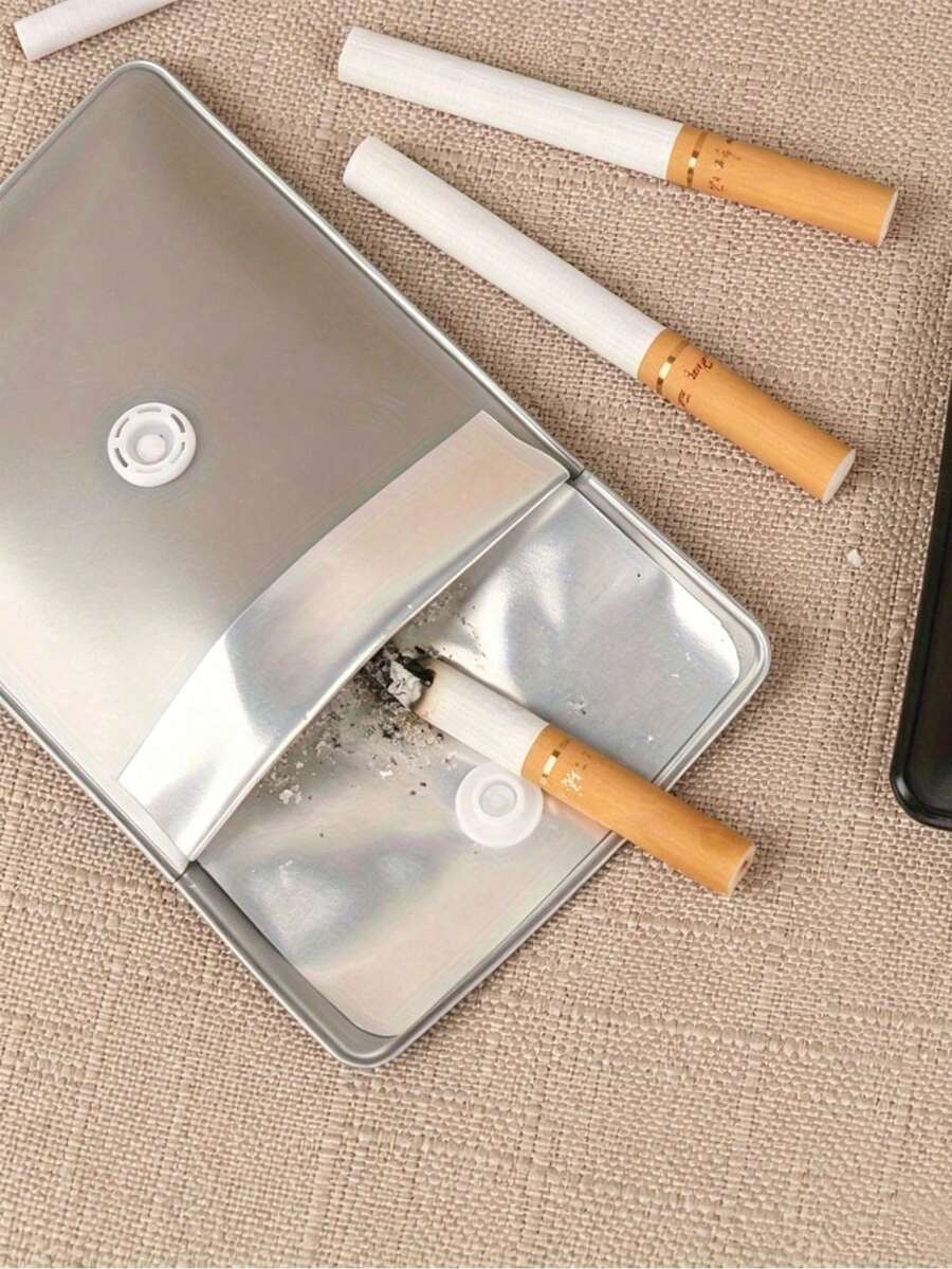 3pcs Portable Flame Resistant Leak-Proof Outdoor Ashtray Bags - Reusable Pocket Travel Ashtray With Storage Pouch For Lighter, Keys, Suitable For Outdoor Camping, Hiking, Car, Daily Use - A - View 1