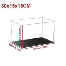 20/30/40cm Acrylic Display Case Dustproof Box Perspex Clear Collectibles Model - 30 X 15 X 15 cm - View 2