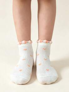 5 Pairs Girls' Thin Ankle Socks - Breathable Cartoon Rabbit Pattern, Lightweight Socks For All Seasons, Everyday Socks, Happy Socks - Multicolor - View 5