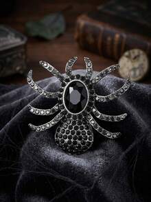 Halloween Rhinestone Spider Brooches For Women Unisex Creativity Animal Pins Party Jewelry Unique Fashion Accessories Friends Gatherings Holiday Gifts - Spider - View 31