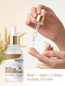 MOOYAM 2pcs Essence Bubur Beras Mentah MÔOYAM, Diperkaya dengan Asam Hialuronat Beras & Urea, Essence Perawatan Kulit yang Menutrisi dan Melembapkan untuk Kehalusan & Kilau Bercahaya, Meningkatkan Kelembapan Kulit Tahan Lama, Serum Wajah Harian untuk Menghaluskan Tekstur Kulit, Perawatan Kulit Harian - Beras - View 9