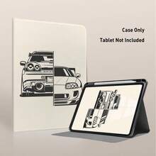 跑車 UV 印刷平面圖案，相容於華為保護殼 /Matepad 11.5 2025/Matepad SE 11吋/榮耀平板保護殼/Honor9/10/X8A/ Pad SE 11吋(2023)/ Pad 2/ A9 等./ 11代 A16 保護殼 - 款式6 - 查看 4