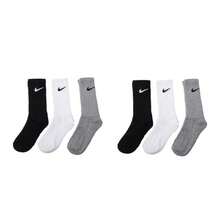 NIKE Unisex Versatile Comfortable Lightweight Mid-Calf Training Sports Socks (3 Pairs) SX4704-901 - Crew Socks - View 4