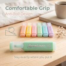6-Color Macaron Soft Highlighter Pens, Minimalist Design, Smooth Writing, No Smudging, Fade-Resistant. Fluorescent Marker Pens Designed For Student Notes, Journaling And Back-To-School Stationery Gifts, Helping You Easily Start A New Chapter Of Learning. - 6-color Highlighter Set - View 7