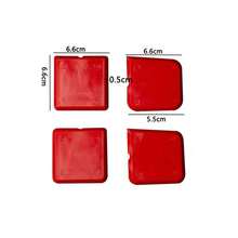 4pcs Red Caulking Tool Kit, Silicone Joint Sealant Spreader Spatula Scraper, Edge Repair Tools, Floor Tile Edges Cleaner - Multicolor - View 14