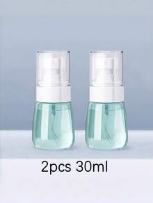 2 piezas Botellas de recarga de perfume, diseño minimalista transparente, múltiples colores disponibles, a prueba de fugas y duraderas, adecuadas para perfume, colonia, aceite esencial, esenciales para el trabajo, viajes y talla grande - Multicolor - Ver 9