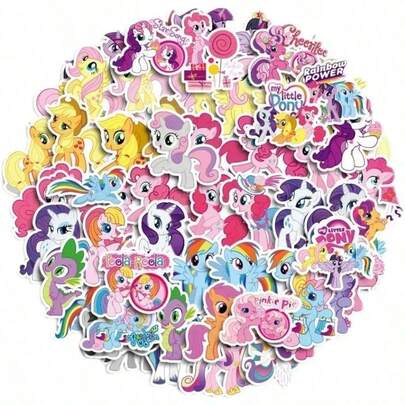 50PCS Cute Cartoon Graffiti Stickers Notebook Stickers Water Cupwaterproof Stickers Scooter Toy Handbook Stickers Gift,Not A Children's Toy. For Ages 12 And Up