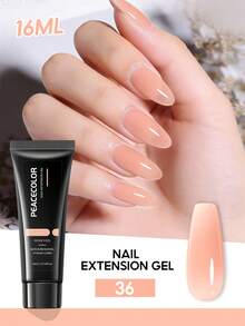 PEACECOLOR 16ml Poly Nail Extension Gel, UV LED Cured Quick Building Builder Gel For Nail Extension & Manicure, Multiple Colors Available, Hard Gel For Beginner Home DIY & Professional Salon Nail Art - Multicolor - View 24