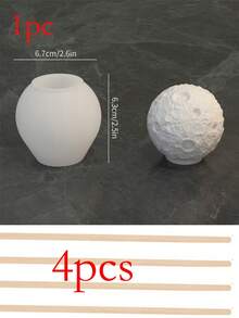 Molde de Vela de Silicone de Foguete Espacial e Astronauta, Vela de Aromaterapia DIY, Sabonete, Bálsamo, Molde de Resina Epóxi, Pode Fazer Decoração de Mesa e Carro, Artesanato Feito à Mão, Adequado como Presente para Amigos, Decoração de Casa e Presente de Feriado, Molde de Silicone, Molde de Resina, Molde de Gesso - Vários estilos - Visão 15
