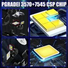 Heyword 2PCS/1PC Lampu Depan Mobil LED Mini Dual-Light Terfokus Kecerahan Tinggi untuk Sepeda Motor H4 Model Universal - Putih Dingin 6000K - View 6