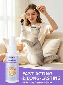 GJYC PET Pheromone Cat Calming Spray, Relieves Stress, Reduces Scratching And Marking Behavior, Suitable For Travel, Vet Visits And New Environment Calming Support - Multicolor - View 6